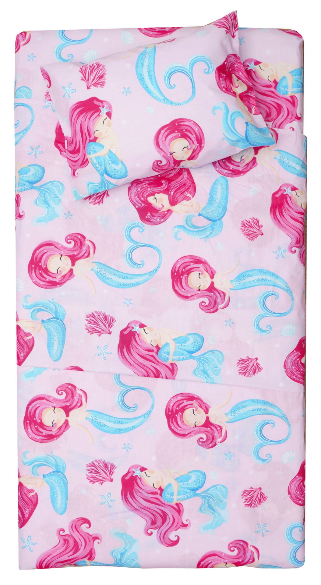 Σετ Παπλωματοθήκη Κούνιας 120x160 Γοργόνα  Πολύχρωμο