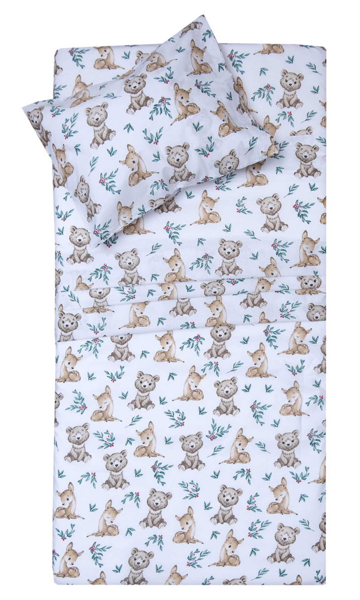 Σετ Σεντόνια Λίκνου 80x100 Κάρλι  Λευκό