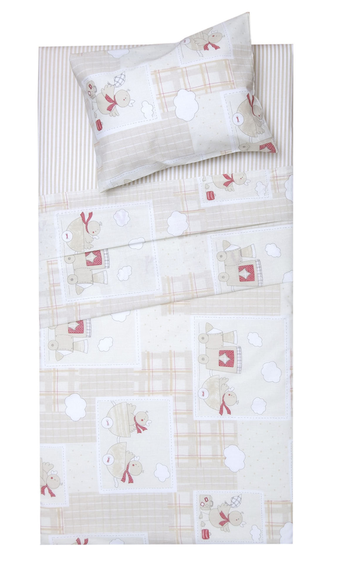 Σετ Σεντόνια Λίκνου 80x100 Κρις  Μπεζ