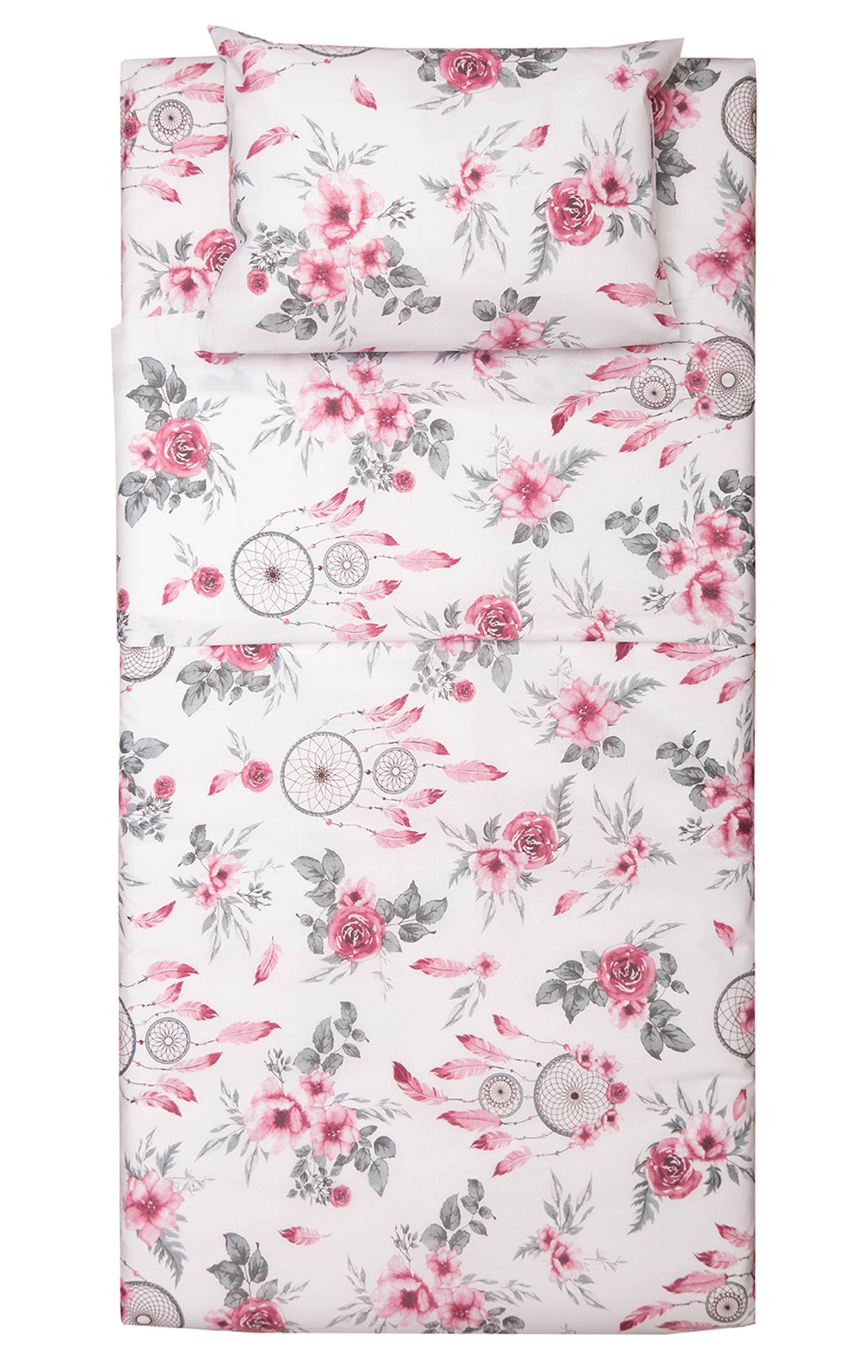 Σετ Σεντόνια Λίκνου 80x100 Λίλυ  Ροζ