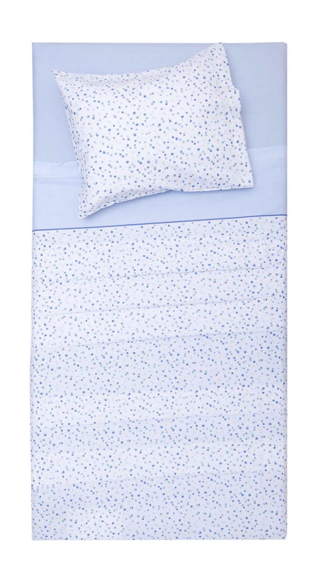 Σετ Σεντόνια Λίκνου 80x100 Νίνα Σιέλ  Σιέλ