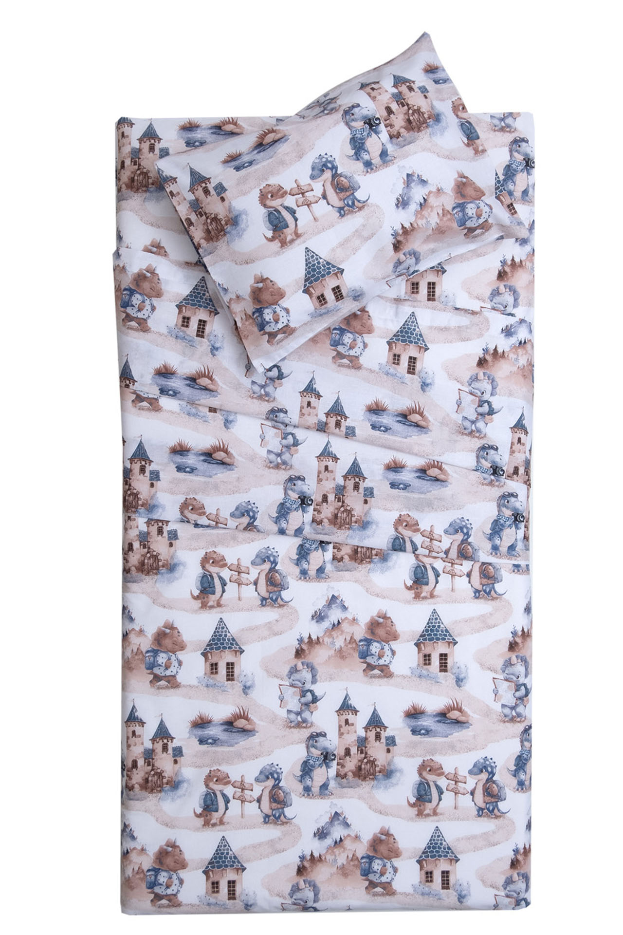 Σετ Σεντόνια Κούνιας 120x160 Ντράκο  Σιέλ