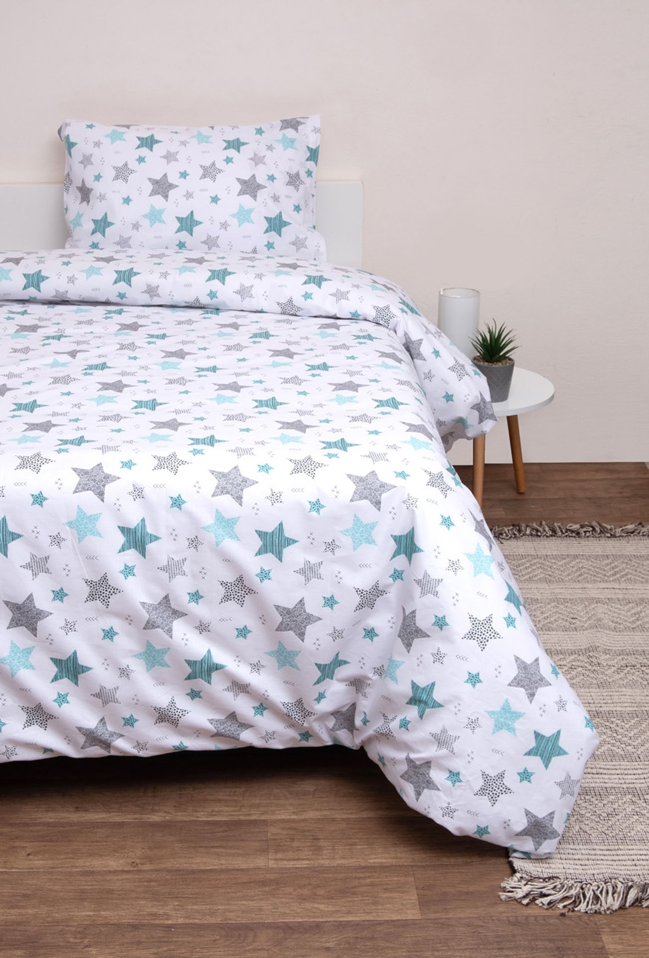 Σετ Σεντόνια Λίκνου 80x100 Σείριος  Λευκό