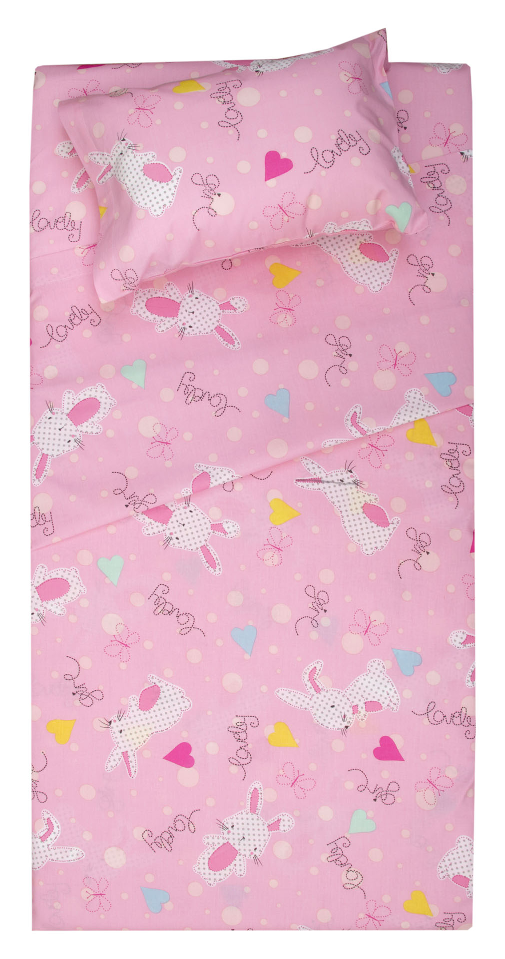 Σετ Σεντόνια Κούνιας 120x160 Τζέιμι  Ροζ