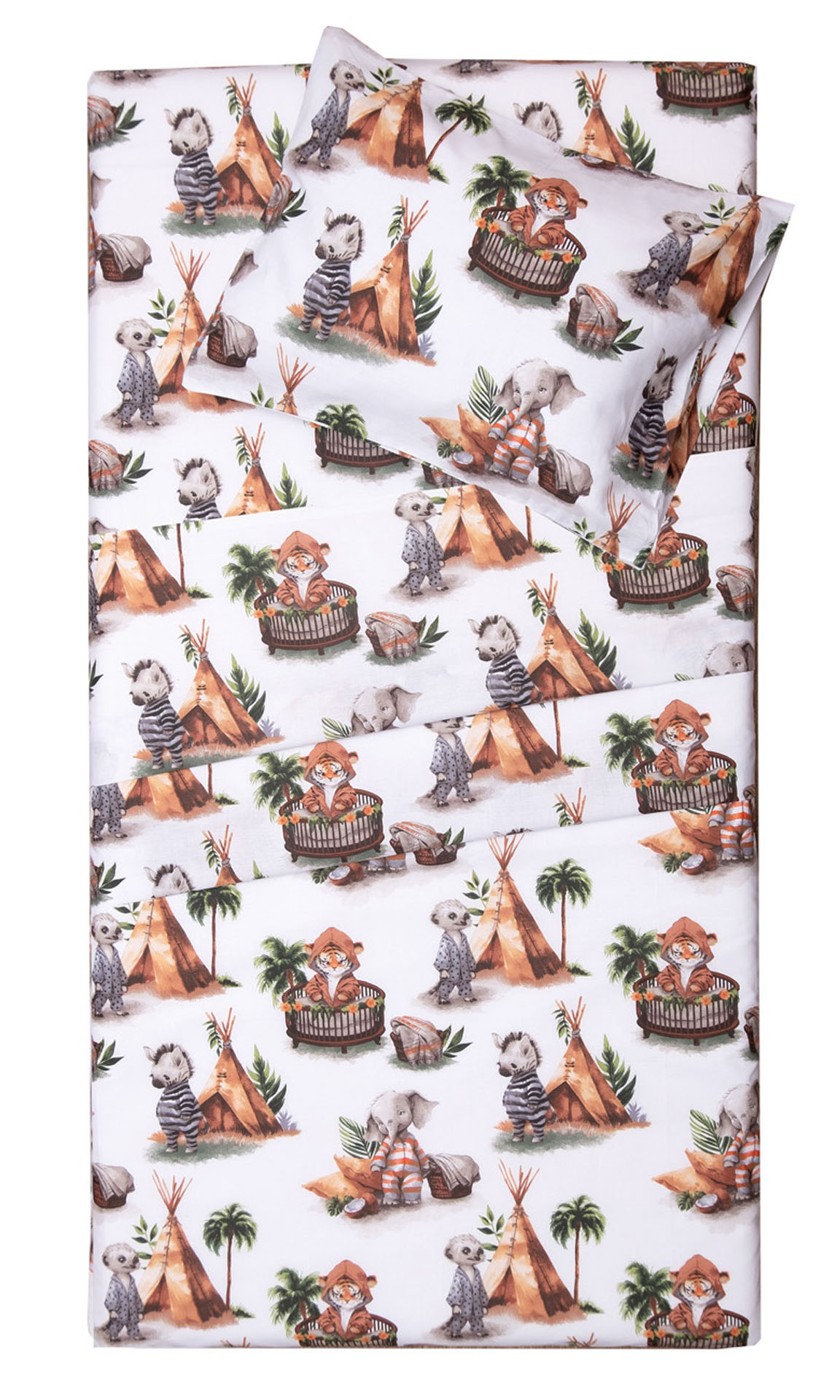 Σετ Σεντόνια Λίκνου 80x100 Τζούλιαν  Λευκό