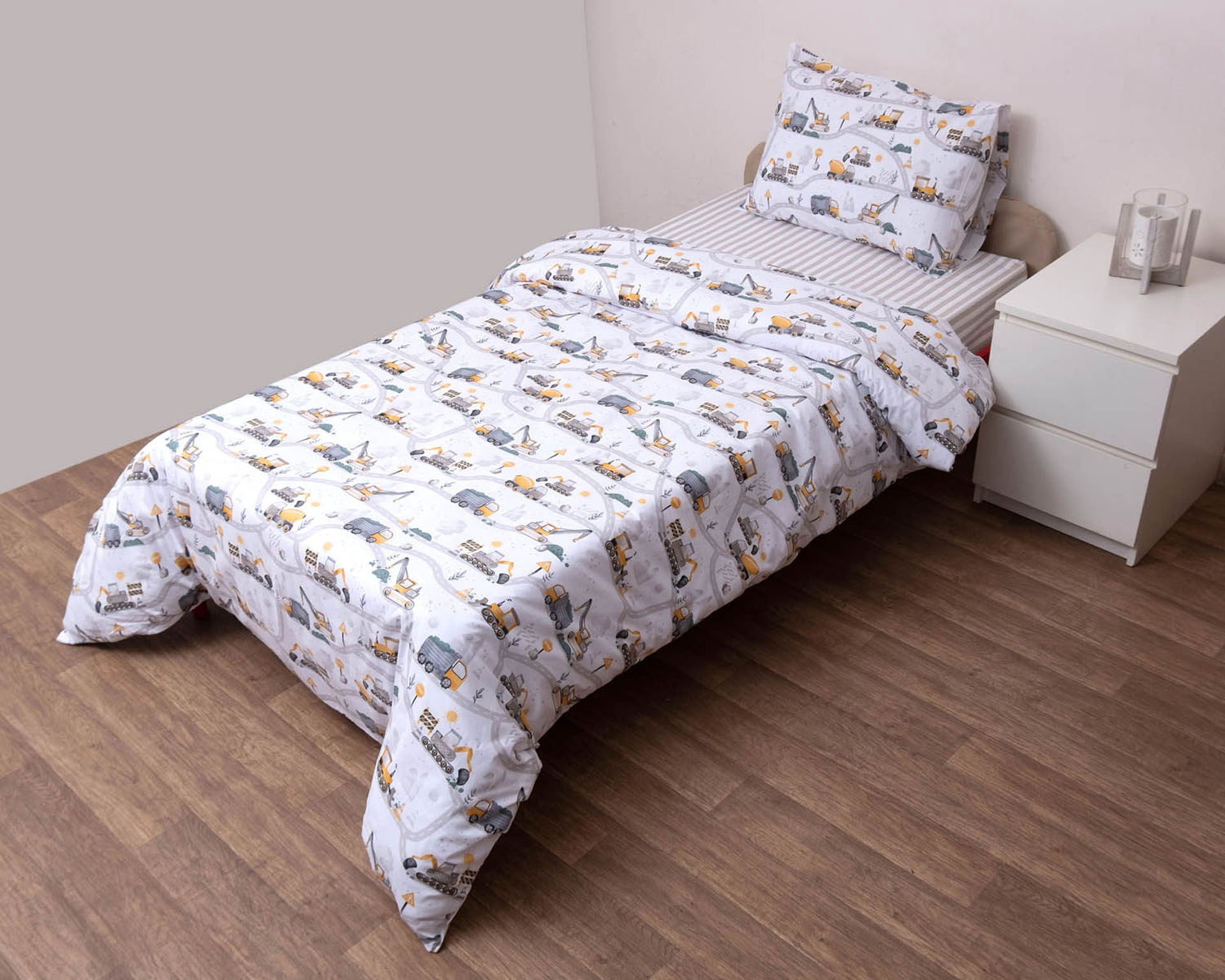 Σετ Παπλωματοθήκη Κούνιας 120x160 Τρακ Σετ Παπλωματοθήκη Κούνιας 120x160 Τρακ