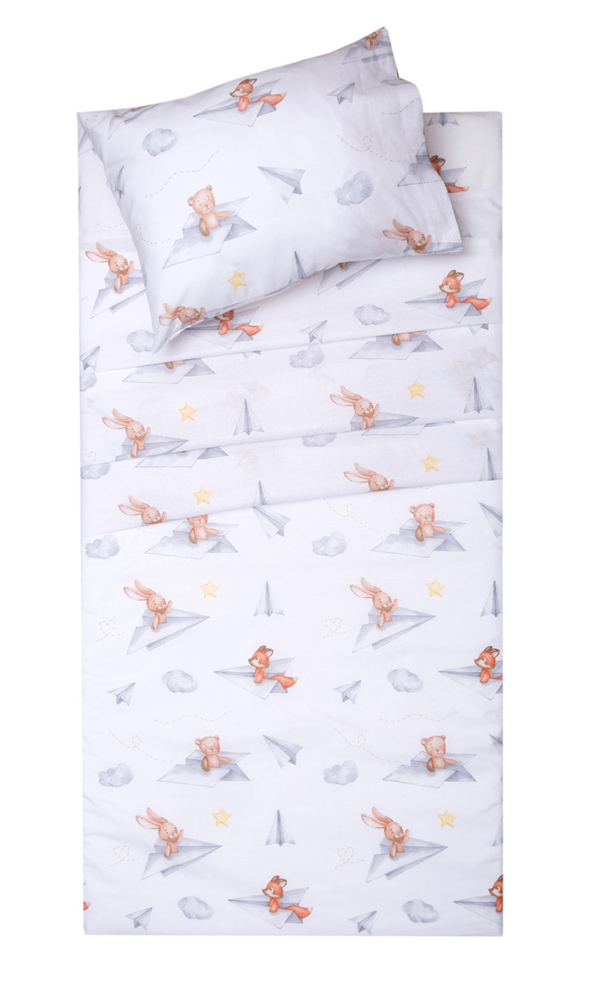 Σετ Παπλωματοθήκη Κούνιας 120x160 Χοκ  Λευκό Σετ Παπλωματοθήκη Κούνιας 120x160 Χοκ  Λευκό