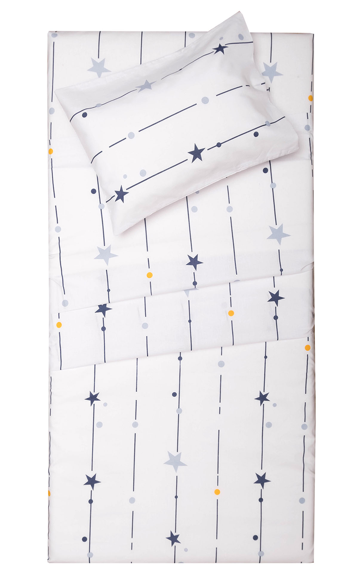 Σετ Σεντόνια Λίκνου 80x100 Ωρίων  Λευκό