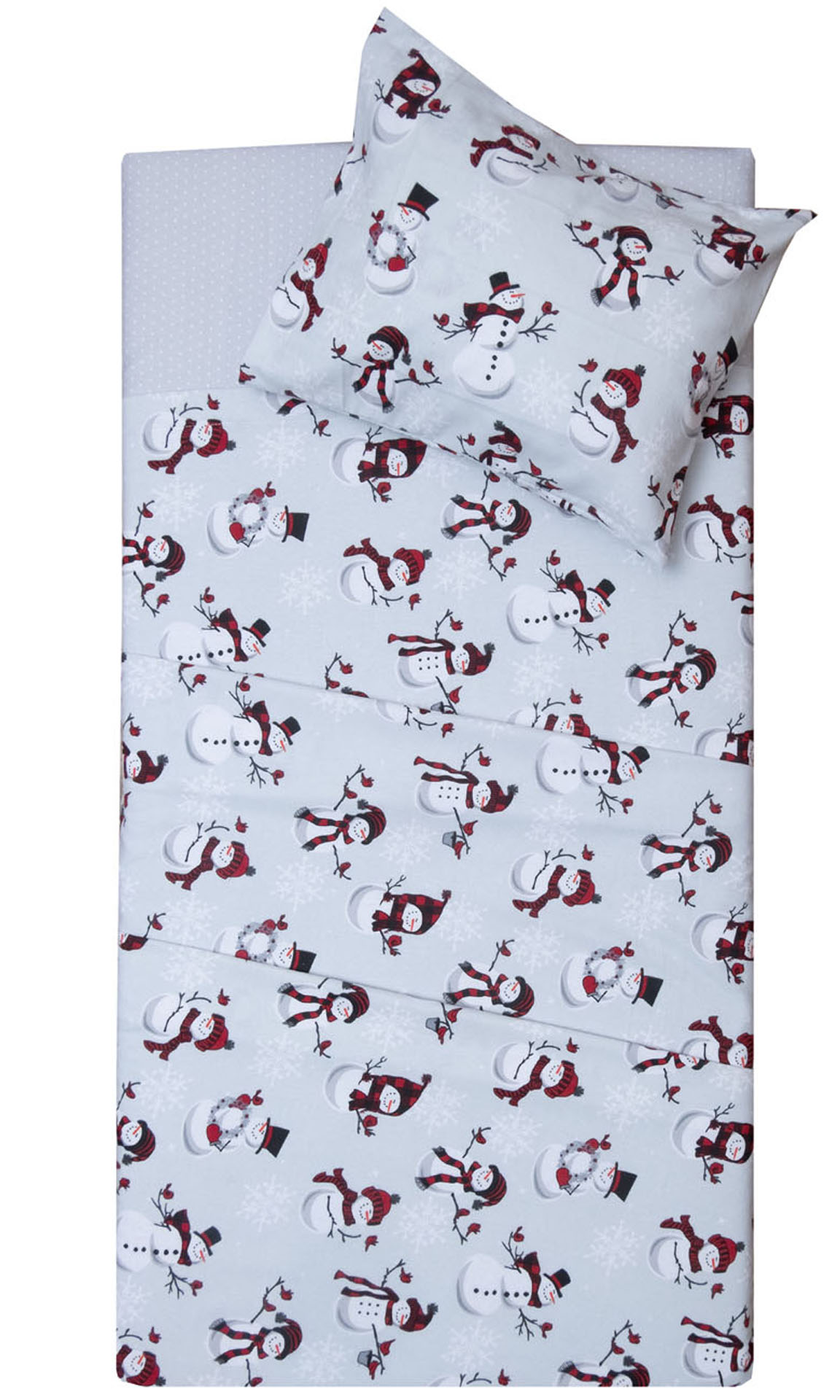 Σετ Σεντόνια Λίκνου 80x100 2642 Φανέλλα Γκρι