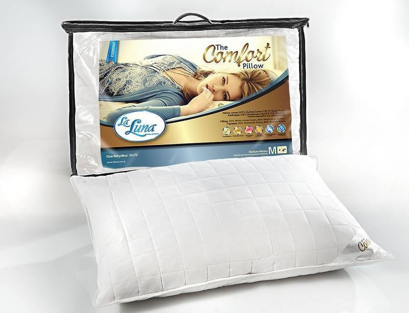 Μαξιλάρι Υπνου Με Πούπουλο 50x70 La Luna Comfort Pillow
