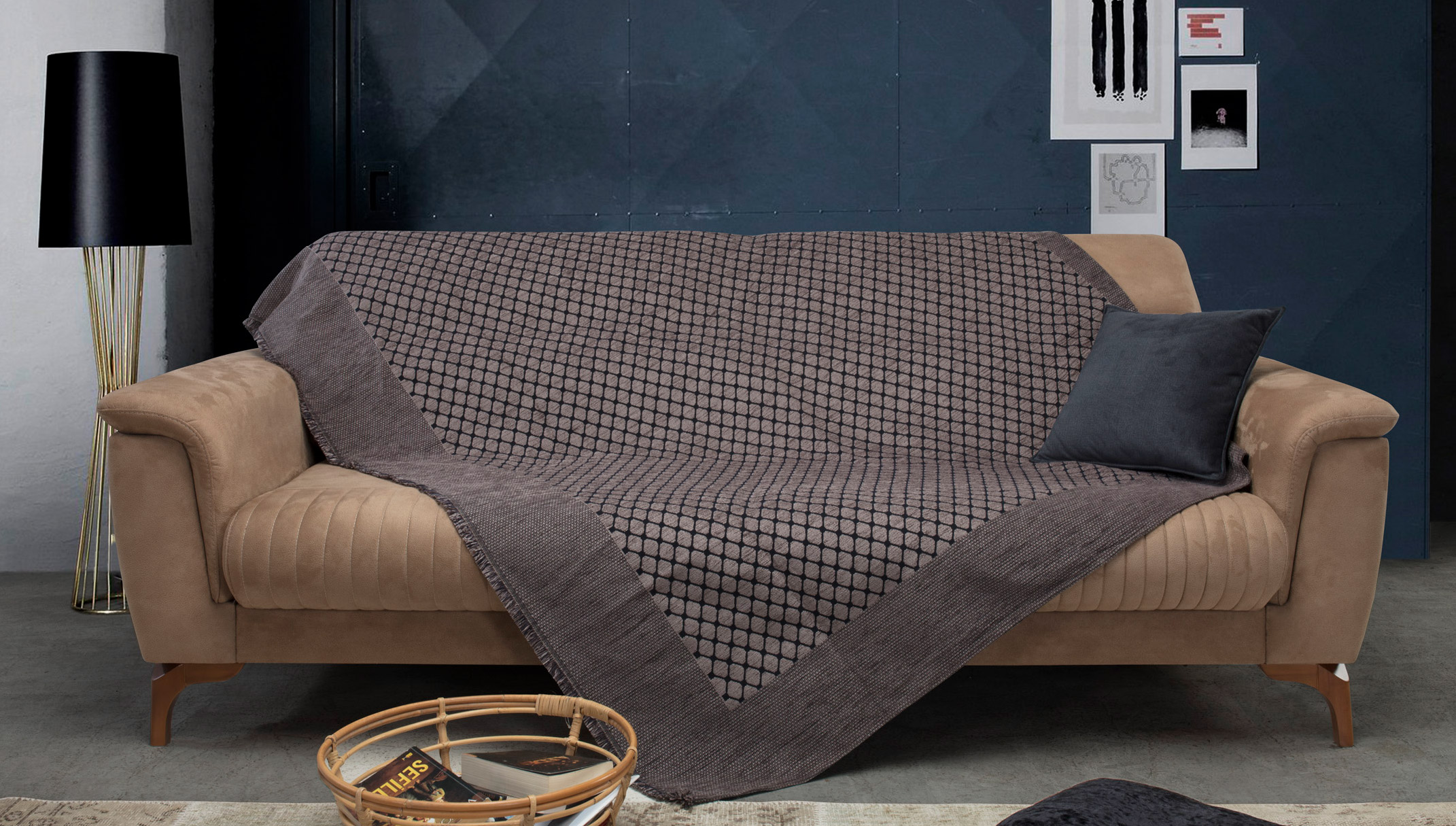 Ριχτάρι Διθέσιου (180X250) Mcdecor 174 Γκρί - MCDECOR 180x250