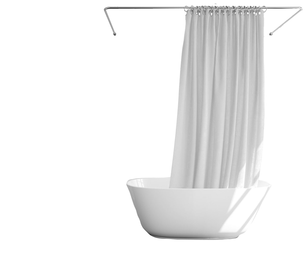 Κουρτίνα Μπάνιου (240X200) Classic Λευκή - MCDECOR 180x180, 180x200 Κουρτίνα Μπάνιου (240X200) Classic Λευκή - MCDECOR 180x180, 180x200