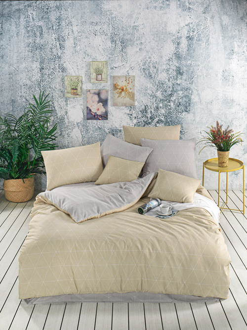 Σετ Σεντόνια Μονά (170X240) Mcdecor Dream Beige - MCDECOR 170x240