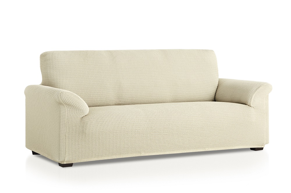 Ελαστικό Κάλυμμα Διθέσιου Καναπέ Δήλος Εκρού - MCDECOR 130x170