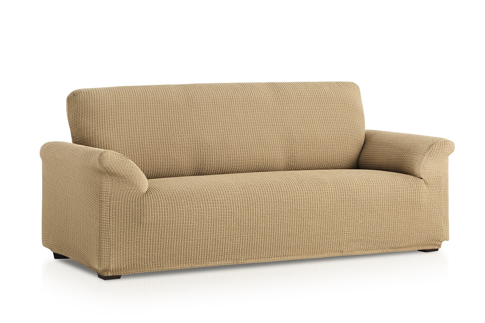 Ελαστικό Κάλυμμα Διθέσιου Καναπέ Δήλος Μπέζ - MCDECOR 130x170