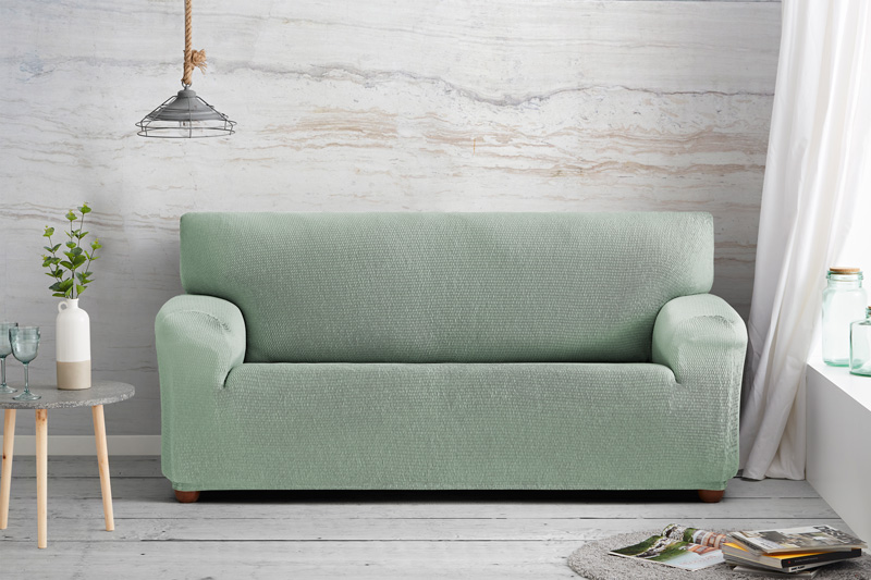 Ελαστικό Κάλυμμα Διθέσιου Καναπέ Tunez Μέντα - MCDECOR 130x170