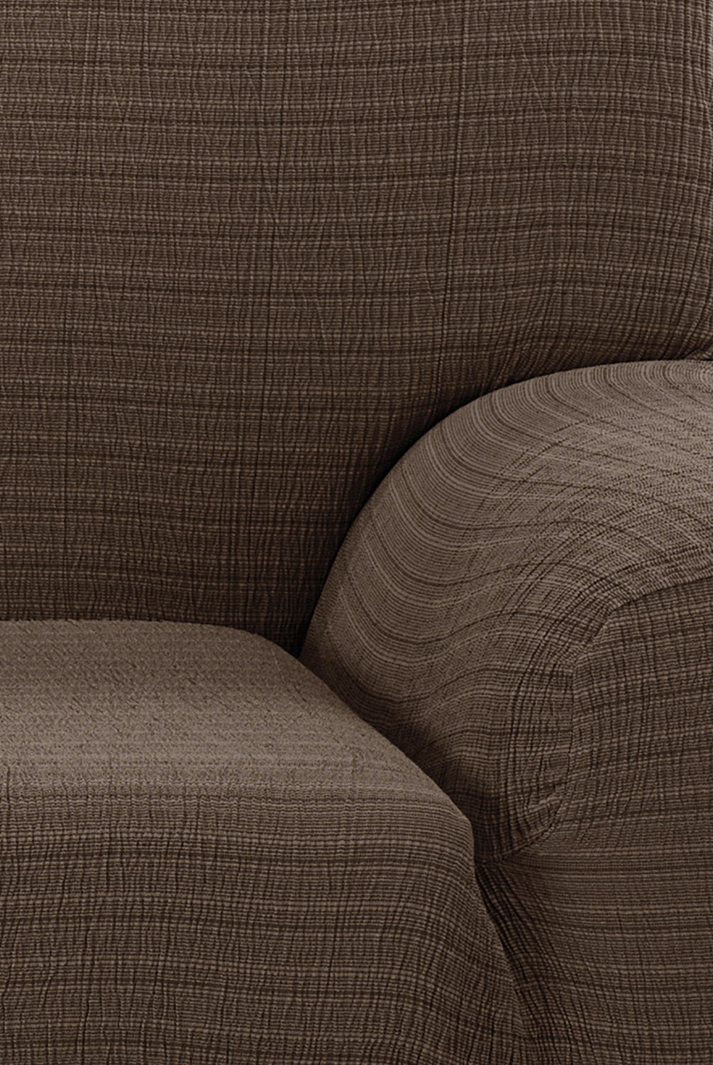 Ελαστικό Κάλυμμα Πολυθρόνας Akari Καφέ - MCDECOR 70x100