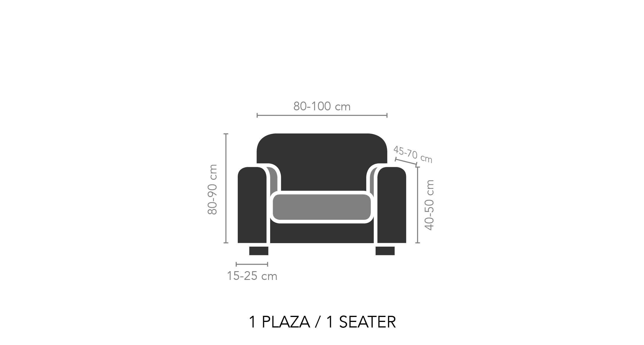 Ελαστικό Κάλυμμα Πολυθρόνας Brick Φυστικί - MCDECOR 70x100