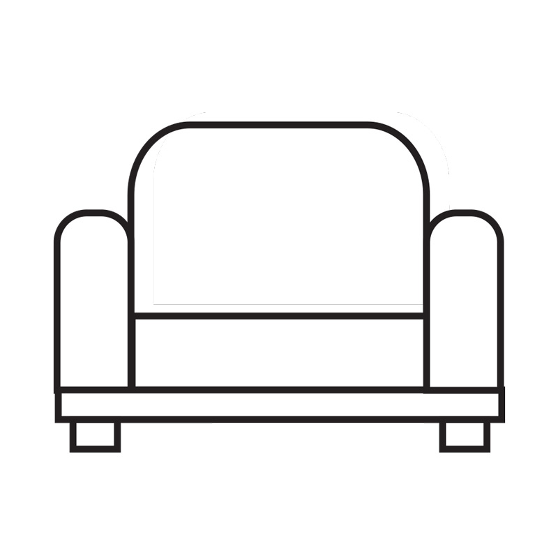 Ελαστικό Κάλυμμα Πολυθρόνας Tunez Κόκκινο - MCDECOR 70x110