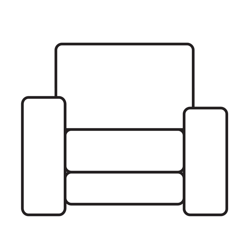 Ελαστικό Κάλυμμα Πολυθρόνας Tunez Μωβ - MCDECOR 70x110