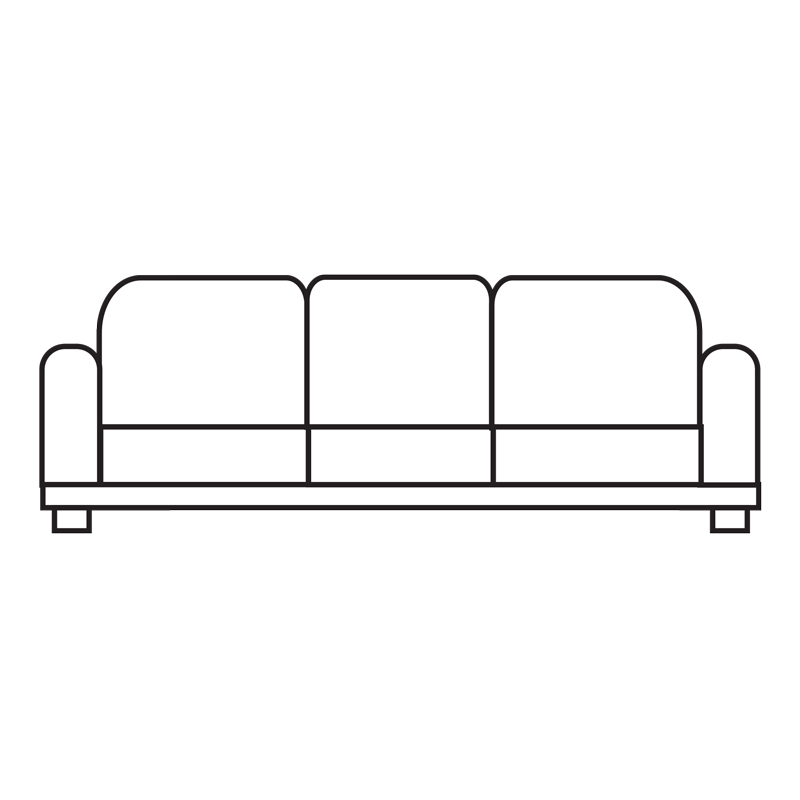 Ελαστικό Κάλυμμα Τριθέσιου Καναπέ Tunez Μουσταρδί - MCDECOR 170x240