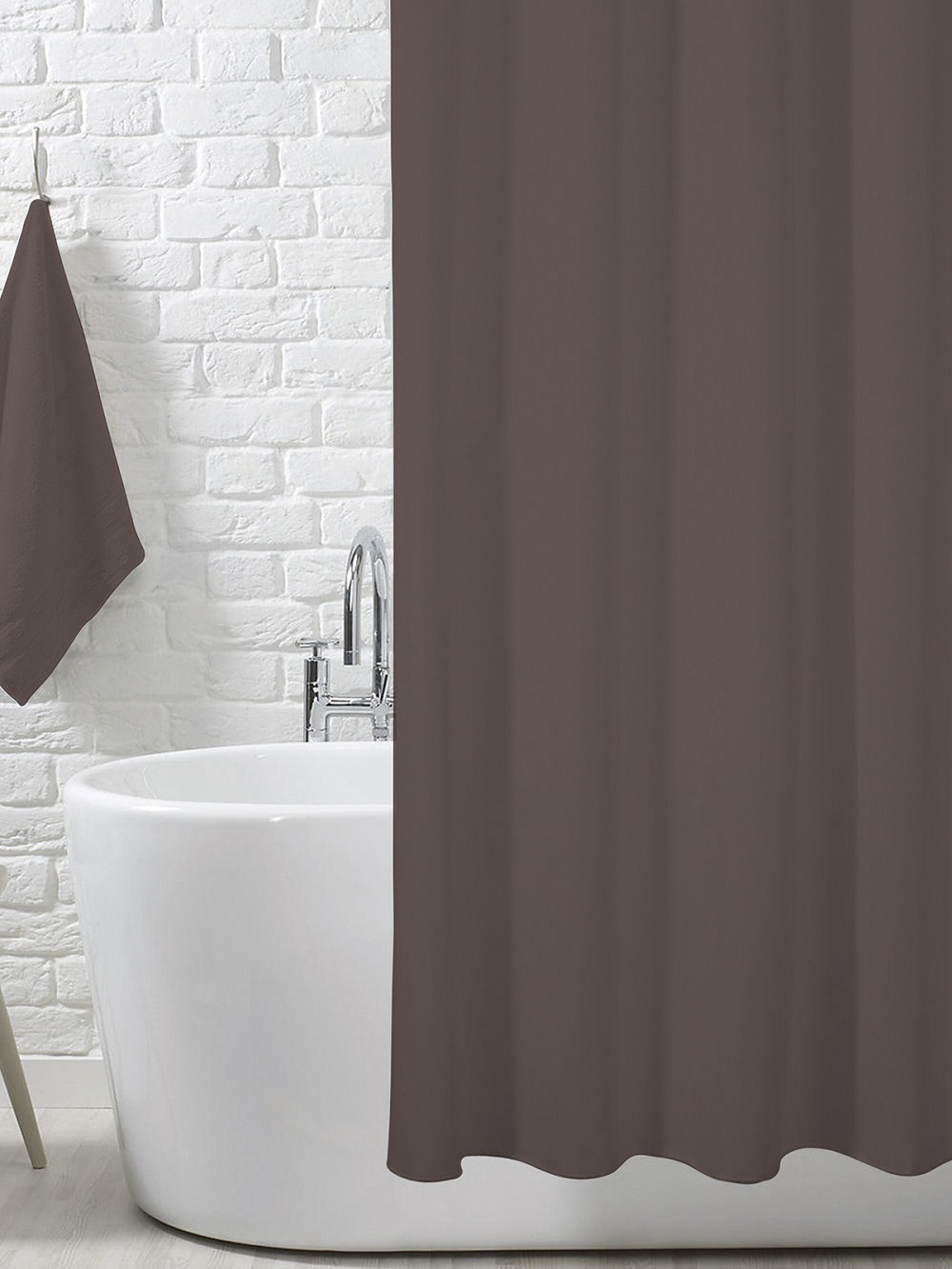 Κουρτίνα Μπάνιου (180X200) Classic Καφέ - MCDECOR 180x180, 180x200 Κουρτίνα Μπάνιου (180X200) Classic Καφέ - MCDECOR 180x180, 180x200