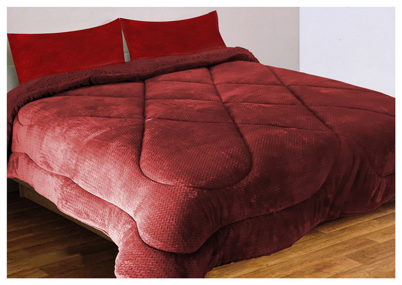 Κουβερτοπάπλωμα Υπέρδιπλο (220X240) Waves Burgundy - MCDECOR