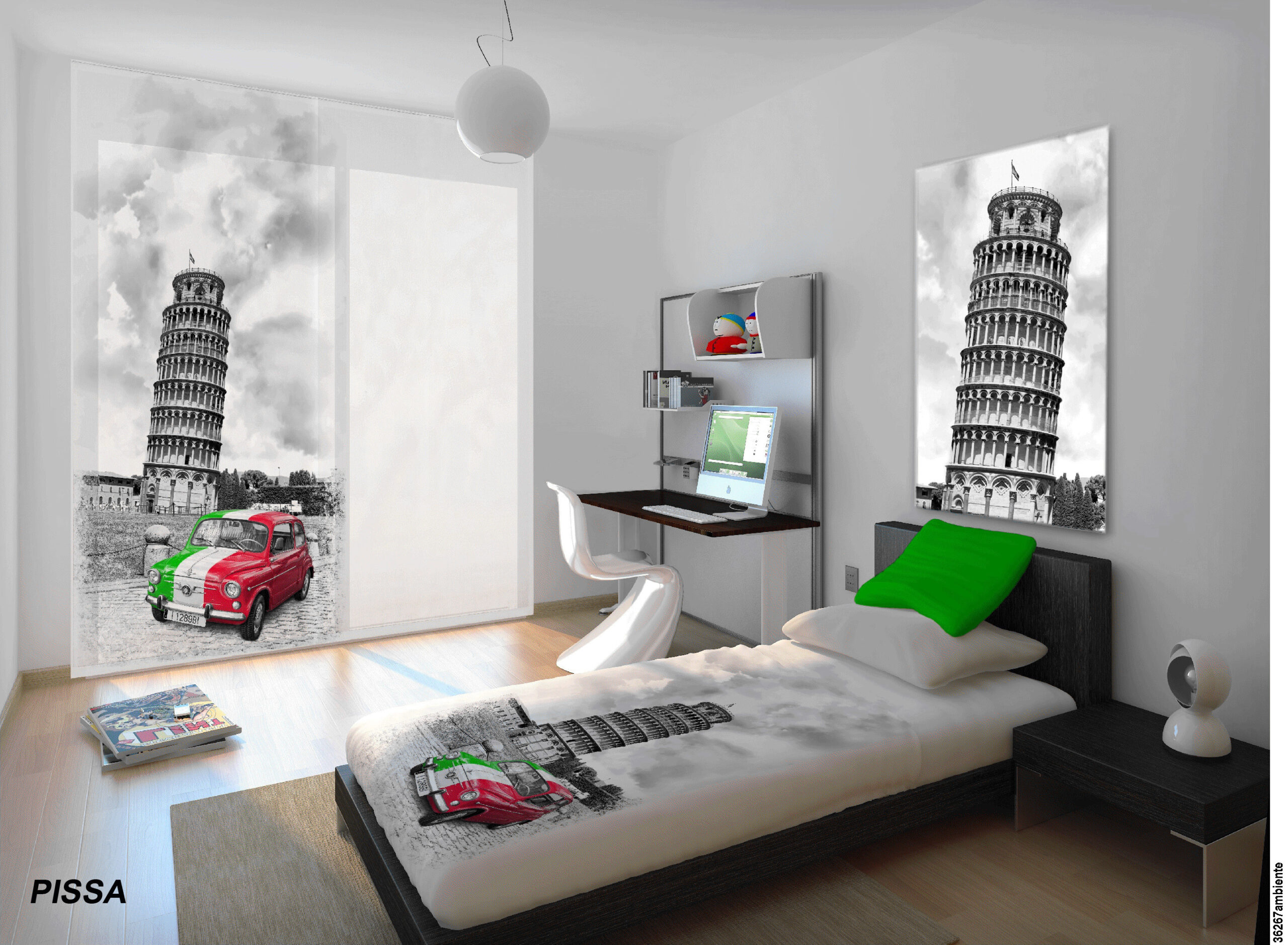 Κουρτίνα με Τρούκς (200X260) Mc Decor Pissa - MCDECOR 200x260