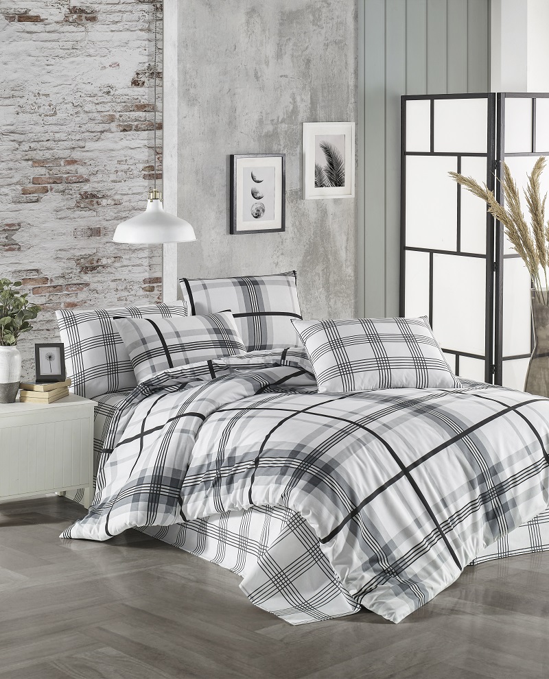 Πάπλωμα Υπέρδιπλο (Σετ) (230X250) Mcdecor Wood Grey - MCDECOR 230x250