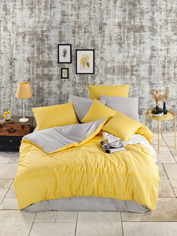 Παπλωματοθήκη Υπέρδιπλη (Σετ) (230X250) Mcdecor Dream Yellow - MCDECOR 230x250