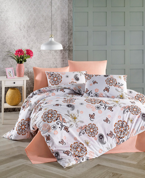 Παπλωματοθήκη Υπέρδιπλη (Σετ) (230X250) Mcdecor Olezka Somon - MCDECOR 230x250