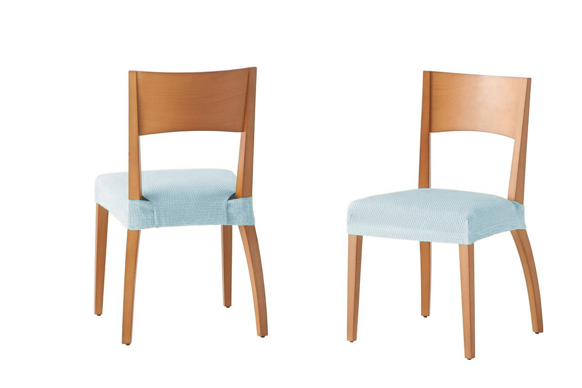 Σετ (2 Τμχ) Ελαστικά Καλύμματα Καπάκια Καρεκλών Tunez Θαλασσί - MCDECOR 40x50 Σετ (2 Τμχ) Ελαστικά Καλύμματα Καπάκια Καρεκλών Tunez Θαλασσί - MCDECOR 40x50