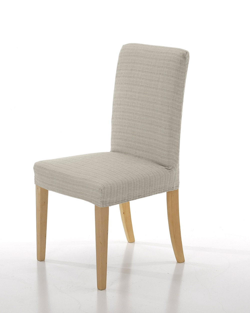 Σετ (2 Τμχ) Ελαστικά Καλύμματα Καρεκλών Με Πλάτη Akari Εκρού