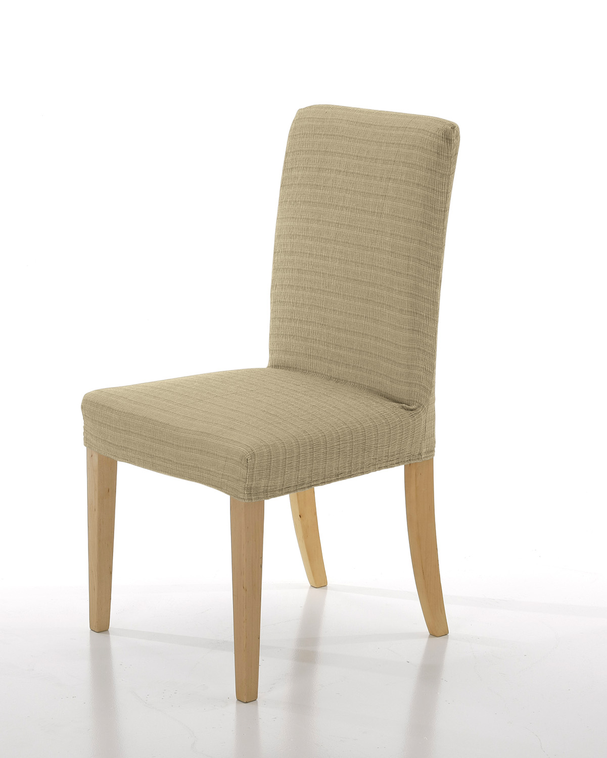 Σετ (2 Τμχ) Ελαστικά Καλύμματα Καρεκλών Με Πλάτη Akari Μπεζ