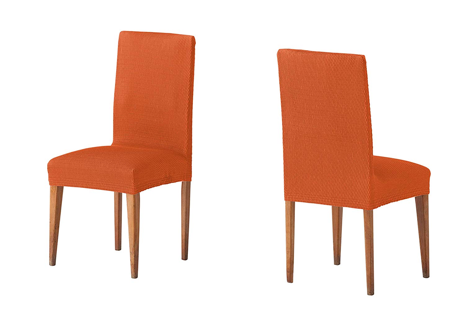Σετ (2 Τμχ) Ελαστικά Καλύμματα Καρεκλών Με Πλάτη Tunez Πορτοκαλί