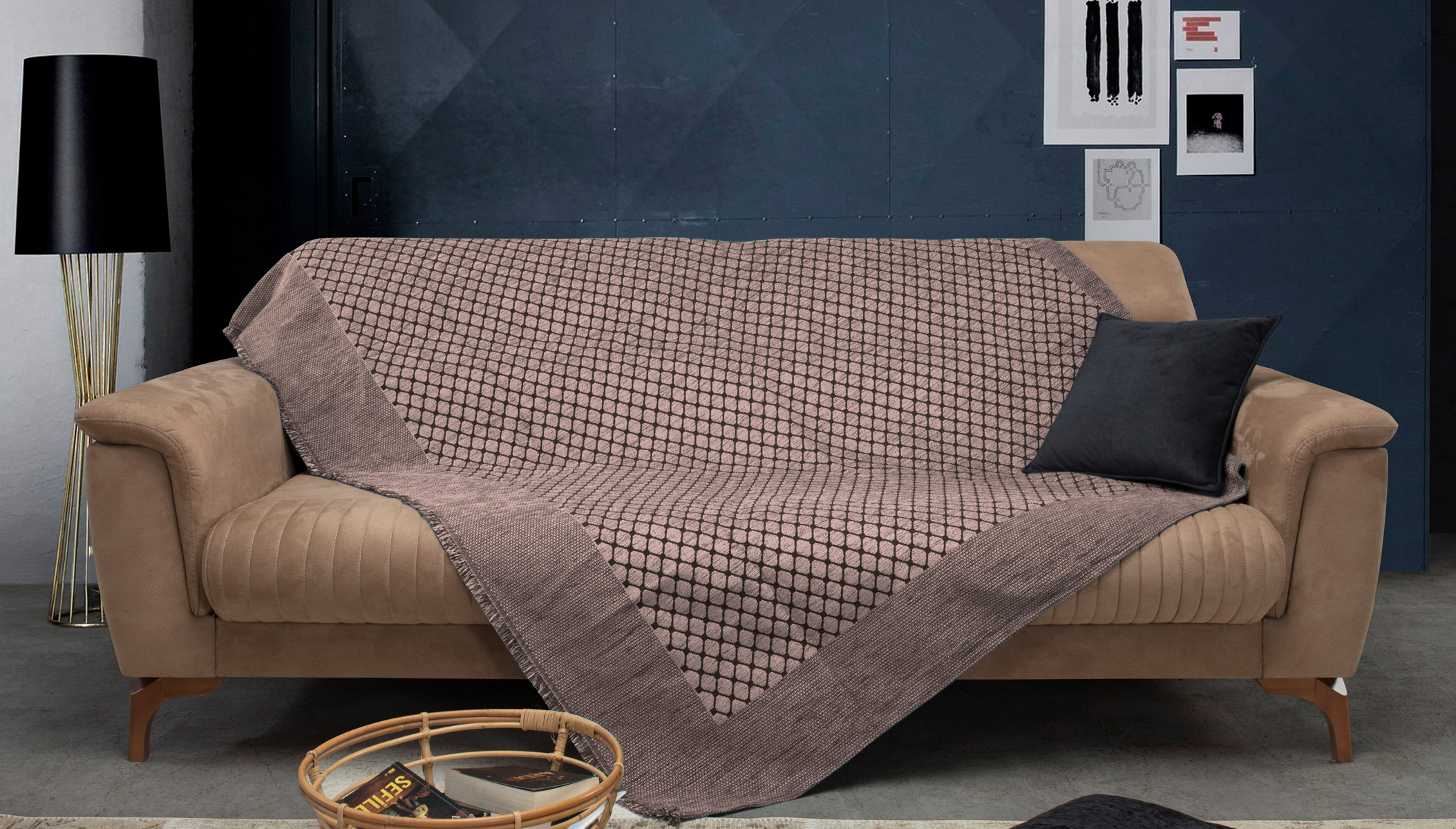 Ριχτάρι Πολυθρόνας (180X180) Mcdecor 174 Πούρο - MCDECOR