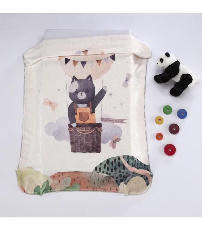 ΚΟΥΒΕΡΤΑ  LUMPY 80Χ110 γάτα  100% POL