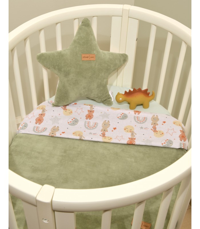 ΚΟΥΒΕΡΤΑ  ΜΕ ΒΑΤΑ  ΔΙΠΛΗΣ ΟΨΗΣ 70Χ90  ΣΧ 413 ΛΑΔΙ Olive Baby ΚΟΥΒΕΡΤΑ  ΜΕ ΒΑΤΑ  ΔΙΠΛΗΣ ΟΨΗΣ 70Χ90  ΣΧ 413 ΛΑΔΙ Olive Baby