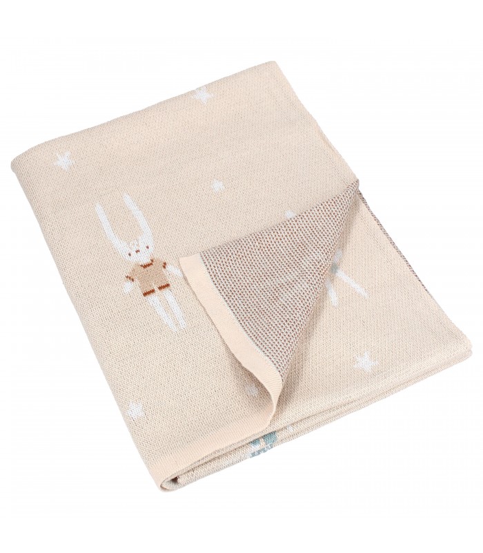 ΚΟΥΒΕΡΤΑ ΖΑΚΑΡ 80Χ100 ΚΟΥΝΕΛΙ 100% COTTON VADOBAG