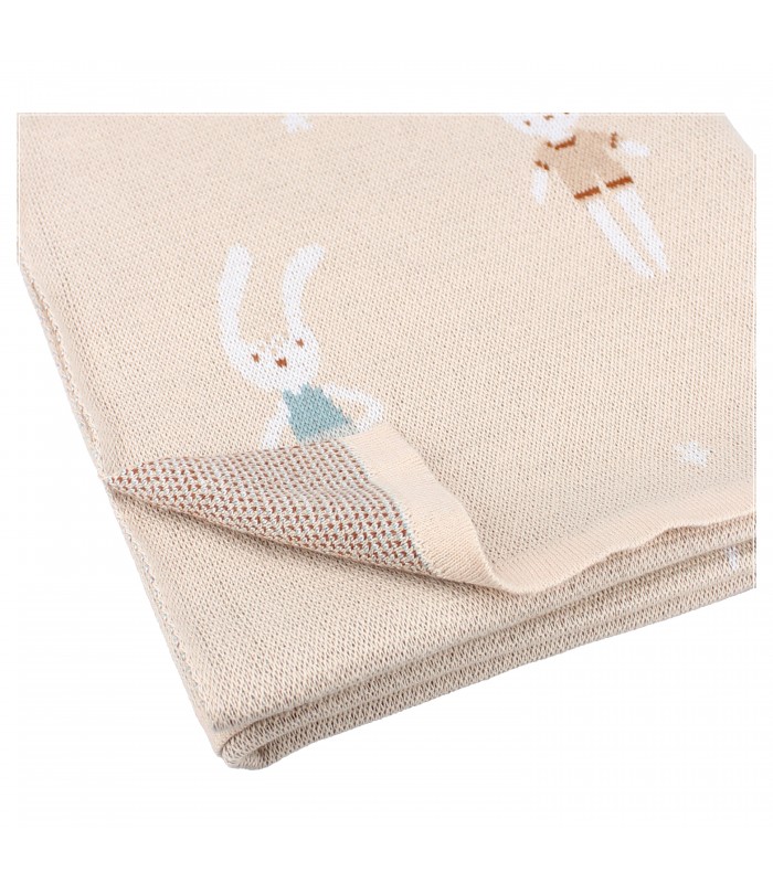 ΚΟΥΒΕΡΤΑ ΖΑΚΑΡ 80Χ100 ΚΟΥΝΕΛΙ 100% COTTON VADOBAG