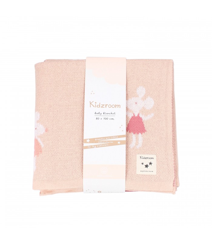 ΚΟΥΒΕΡΤΑ ΖΑΚΑΡ 80Χ100 ΠΟΝΤΙΚΙ 100% COTTON KIDZROOM
