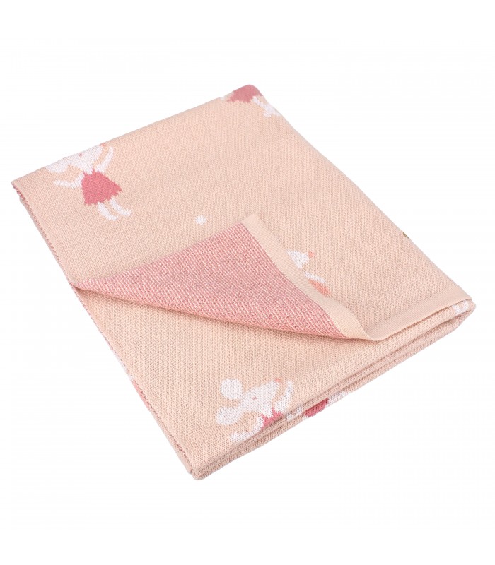 ΚΟΥΒΕΡΤΑ ΖΑΚΑΡ 80Χ100 ΠΟΝΤΙΚΙ 100% COTTON KIDZROOM