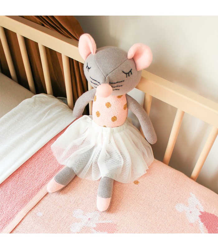 ΚΟΥΒΕΡΤΑ ΖΑΚΑΡ 80Χ100 ΠΟΝΤΙΚΙ 100% COTTON KIDZROOM