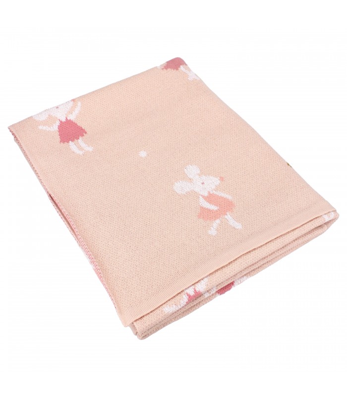 ΚΟΥΒΕΡΤΑ ΖΑΚΑΡ 80Χ100 ΠΟΝΤΙΚΙ 100% COTTON KIDZROOM