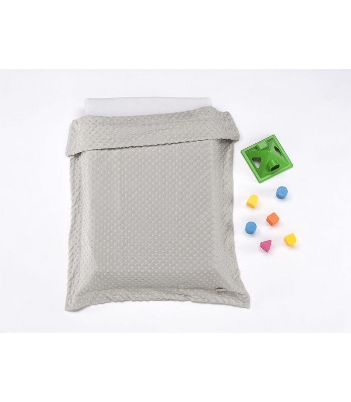 Κουβέρτα  Mora  COPITOS 80Χ110  ΓΚΡΙ   100% polyester