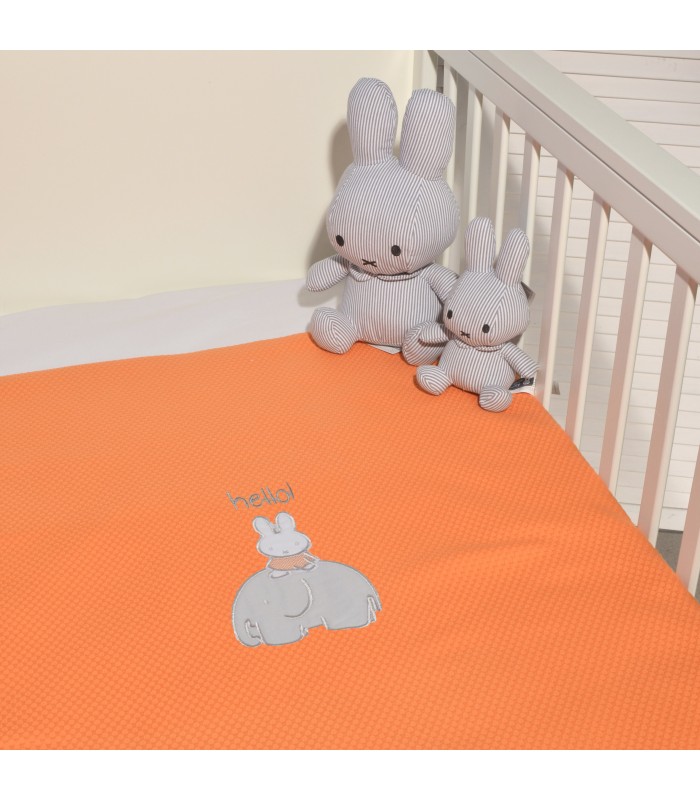 Miffy Des.13 Πικέ Αγκαλιάς Πορτοκαλί 80x100