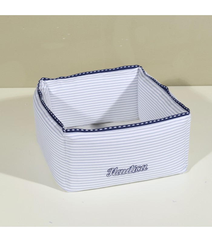 Nautica Des 905 Καλάθι Καλλυντικών Γκρι Ριγέ 25x12