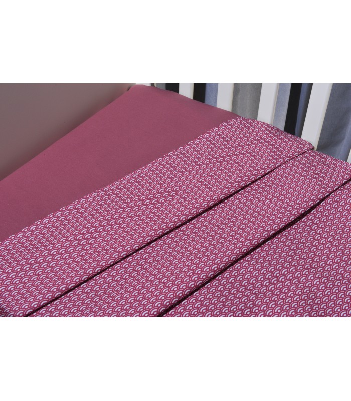 Oliver Baby Des.147 Σεντόνια Λίκνου Σετ 2τ -75x110-100% Βαμβάκι Μωβ