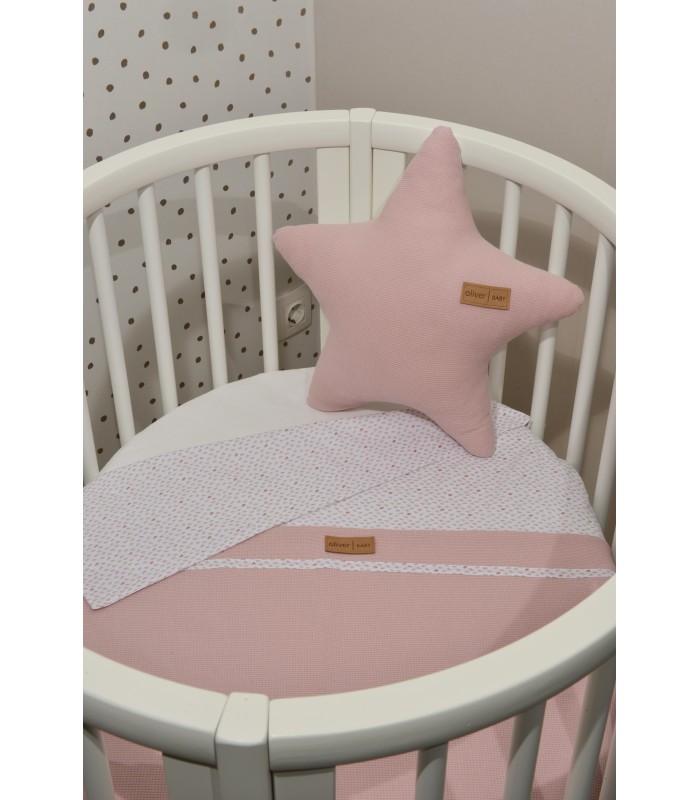 Oliver Baby Des.402 Καλοκαιρινή Κουβέρτα Διπλής Όψης  Σάπιο Μήλο 75x95 Oliver Baby Des.402 Καλοκαιρινή Κουβέρτα Διπλής Όψης  Σάπιο Μήλο 75x95