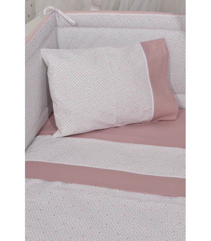 Oliver Baby Des.402 Σεντόνια Κούνιας Σετ 3τ -110x170 Σάπιο Μήλο